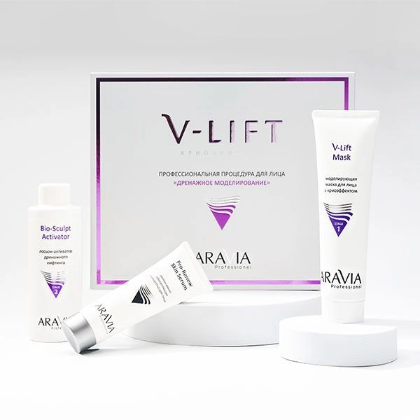 Криолифтинг. Дренажное моделирование лица V-LIFT