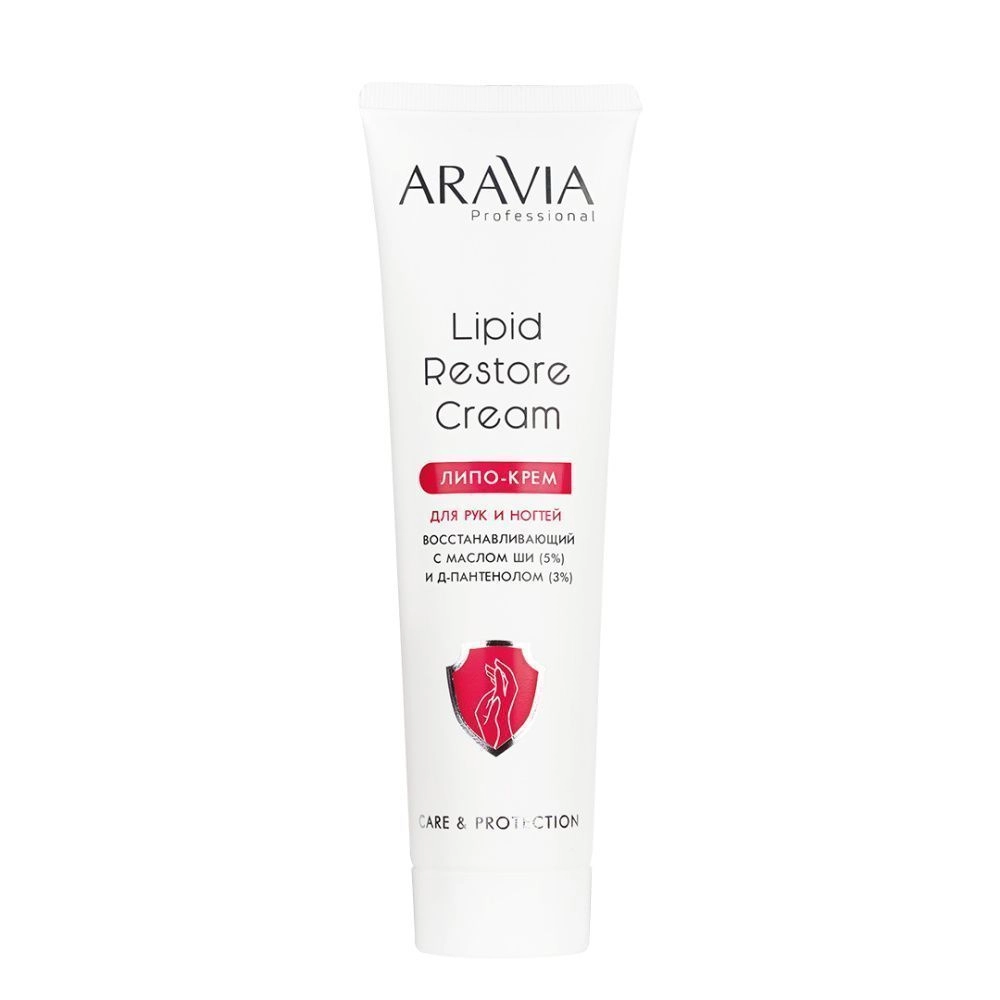 

Кремы для рук ARAVIA Professional, Липо-крем для рук и ногтей восстанавливающий Lipid Restore Cream с маслом ши и Д-пантенолом, 100 мл