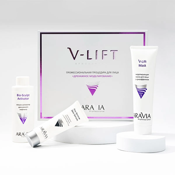 Криолифтинг. Дренажное моделирование лица V-LIFT