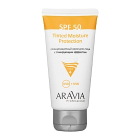 Солнцезащитный крем для лица с тонирующим эффектом SPF-50 Tinted Moisture Protection, 50 мл
