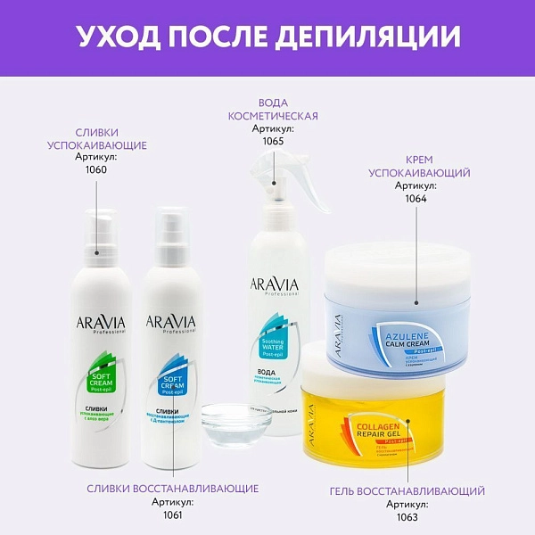 Масло после депиляции с экстрактом мяты, 300 мл