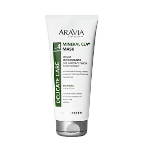 Маска минеральная для чувствительной кожи головы Mineral Clay Mask, 200 мл