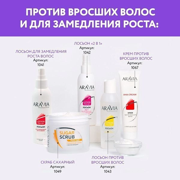 Крем против вросших волос с АНА кислотами