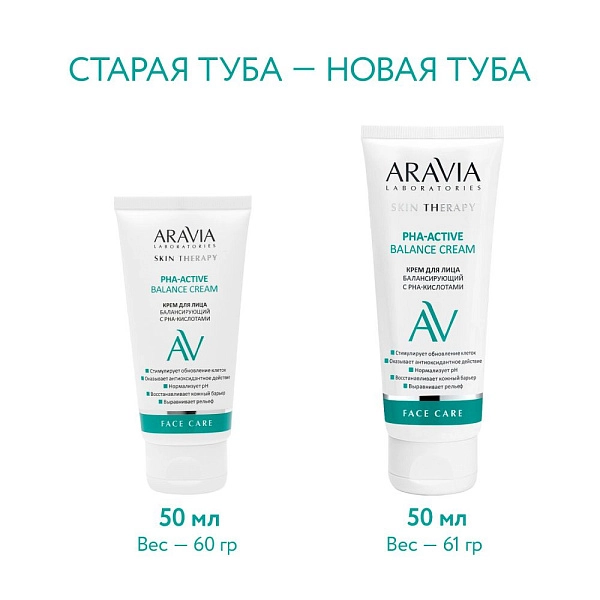 Крем для лица балансирующий с PHA-кислотами PHA-Active Balance Cream, 50 мл