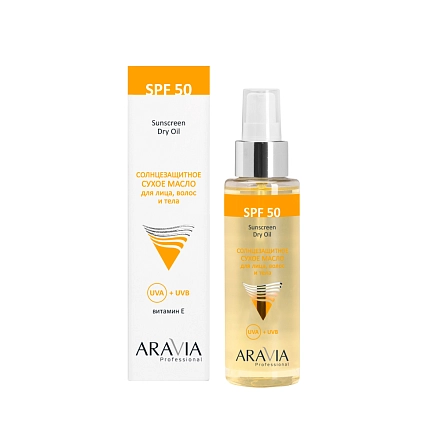 Солнцезащитное сухое масло для лица, волос и тела SPF-50