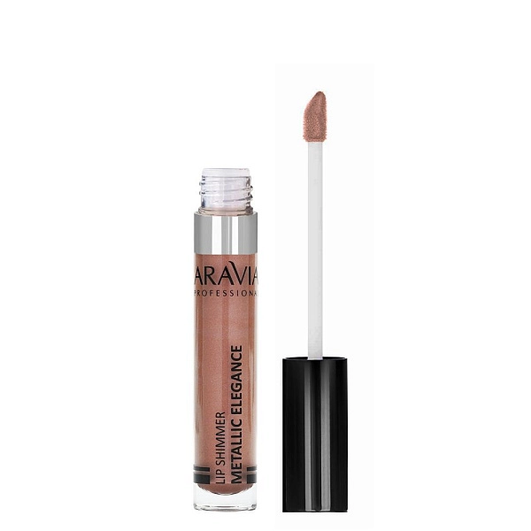 Жидкая помада-металлик для губ / 04 розово-коричневый