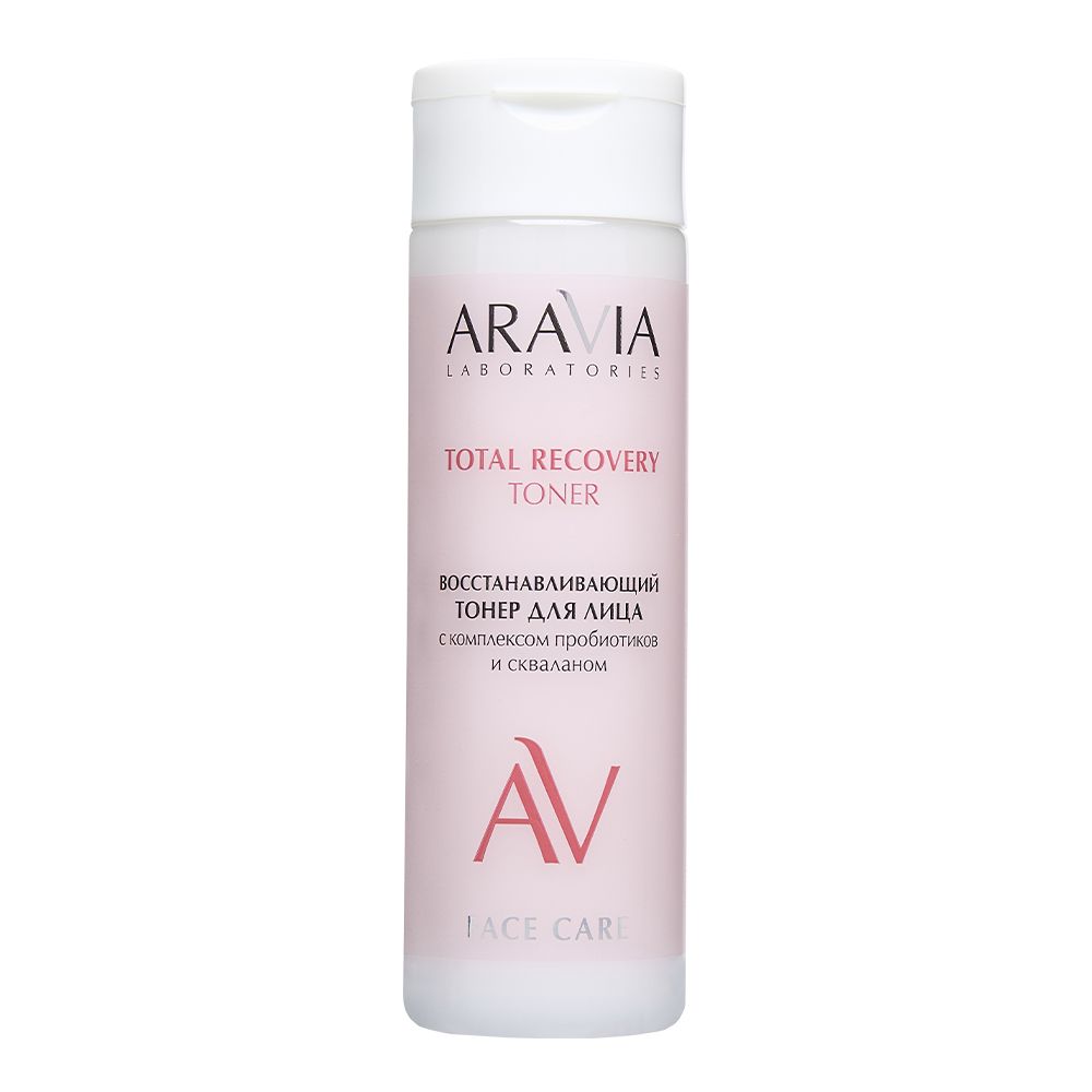 

Тонеры ARAVIA Laboratories, Восстанавливающий тонер для лица с комплексом пробиотиков и скваланом Total Recovery Toner, 200 мл