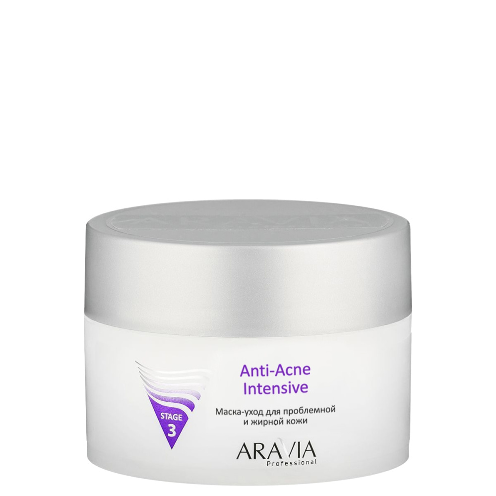Маска-уход для проблемной и жирной кожи Anti-Acne Intensive, 150 мл ARAVIA Professional - фото 1