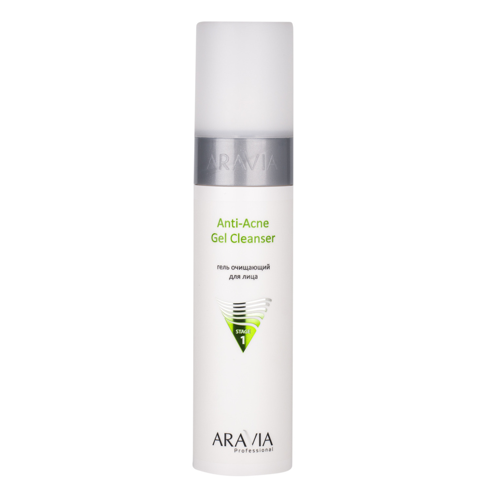 Гель очищающий для жирной и проблемной кожи лица Anti-Acne Gel Cleanser, 250 мл ARAVIA Professional - фото 1
