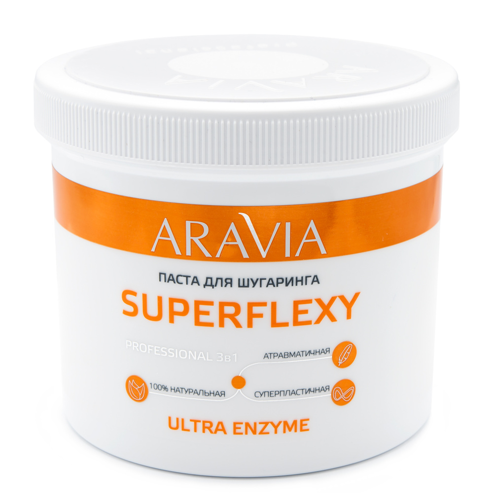 Паста для шугаринга SUPERFLEXY Ultra Enzyme, 750 г ARAVIA Professional