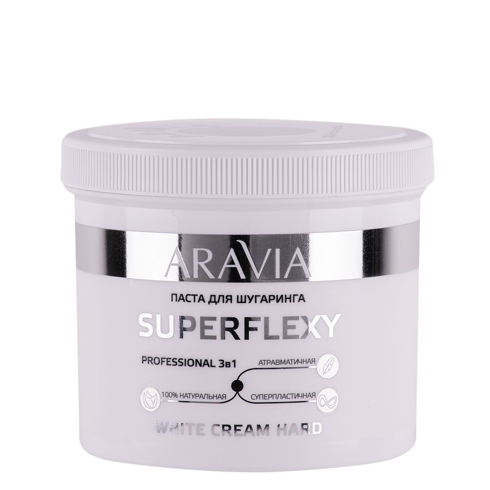 

Пасты для шугаринга СУПЕРФЛЕКСИ ARAVIA Professional, Паста для шугаринга SUPERFLEXY WHITE CREAM, 750 г