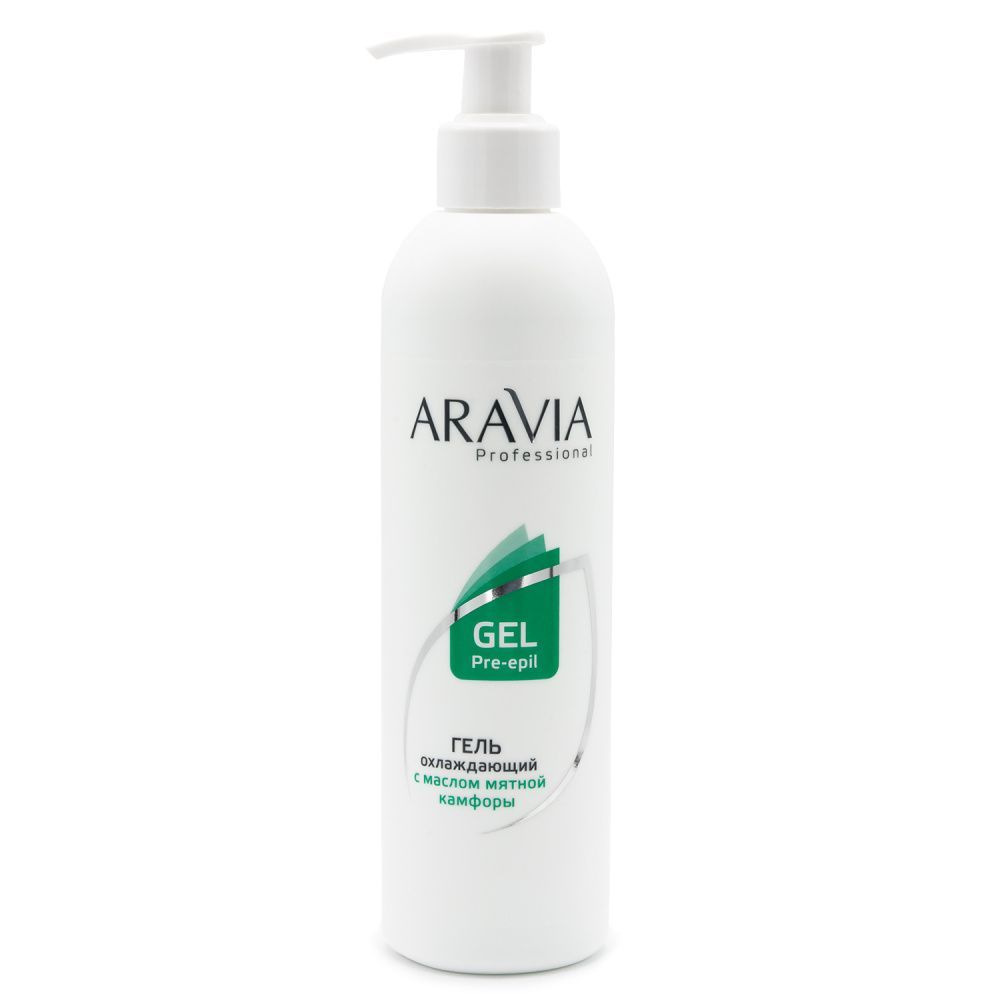 

Косметика до депиляции ARAVIA Professional, Гель охлаждающий перед депиляцией с маслом мятной камфоры, 300 мл