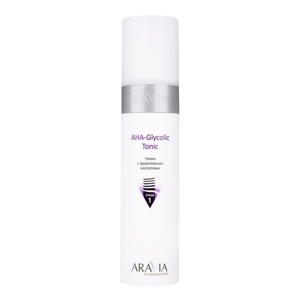 

Тоники ARAVIA Professional, Тоник с фруктовыми кислотами AHA - Glycolic Tonic, 250 мл