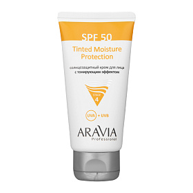 Солнцезащитный крем для лица с тонирующим эффектом SPF-50 Tinted Moisture Protection, 50 мл