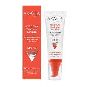 Омолаживающий крем-лифтинг для лица AGE DELAY Treatment Complex SPF 50, 50 мл