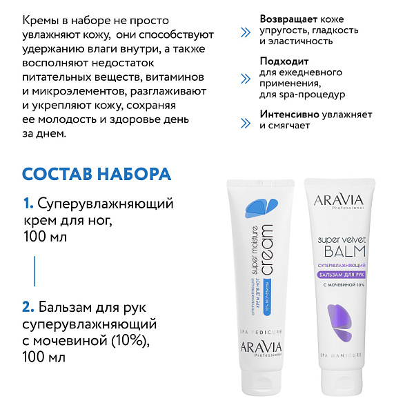 Набор для ухода за кожей рук и ног Super Moisture