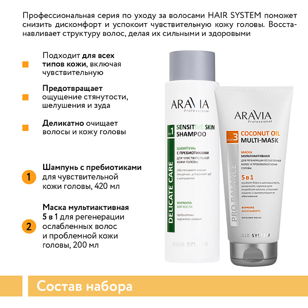 Набор для ухода за волосами и кожей головы Hair Relax