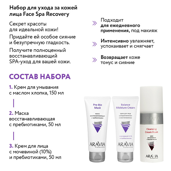 Набор для ухода за кожей лица Face Spa Recovery