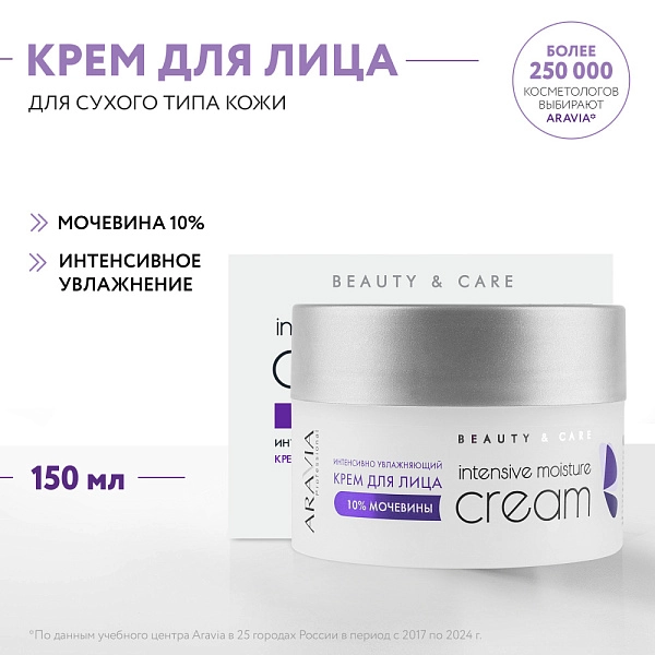 Крем для лица  интенсивно увлажняющий с мочевиной Intensive Moisture Cream, 150 мл