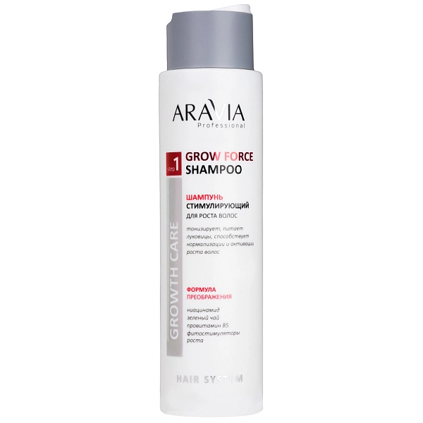 Шампунь стимулирующий для роста волос Grow Force Shampoo, 420 мл