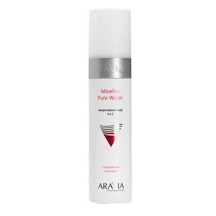 Мицеллярная вода 3 в 1 Micellar Pure Water с экстрактом готу кола, 250 мл