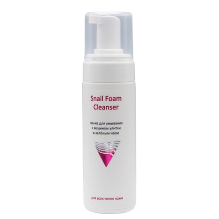 Пенка для умывания с муцином улитки и зелёным чаем Snail Foam Cleanser, 160 мл