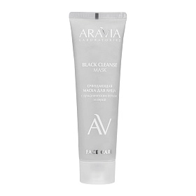 Очищающая маска для лица с вулканическим пеплом и серой BLACK CLEANSE MASK, 100 мл