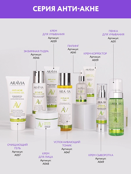 Энзимная пудра для умывания с азелаиновой кислотой Anti-Acne Enzyme ...