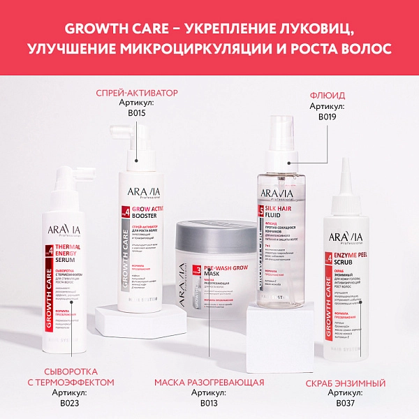 Спрей-активатор для роста волос укрепляющий и тонизирующий Grow Active Booster, 150 мл