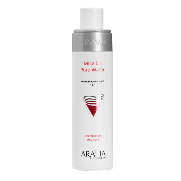 Мицеллярная вода 3 в 1 Micellar Pure Water с экстрактом готу кола, 250 мл