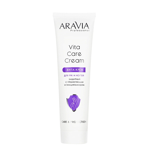 Вита-крем для рук и ногтей защитный Vita Care Cream с пребиотиками и ниацинамидом, 100 мл