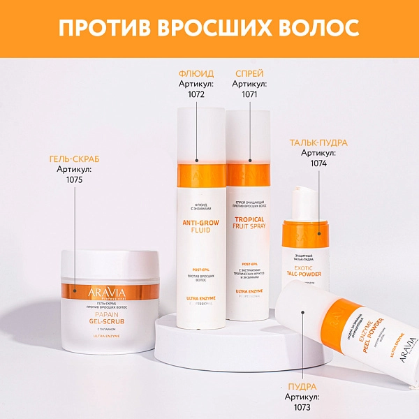 Пудра энзимная очищающая против вросших волос Enzyme Peel Powder, 150 мл