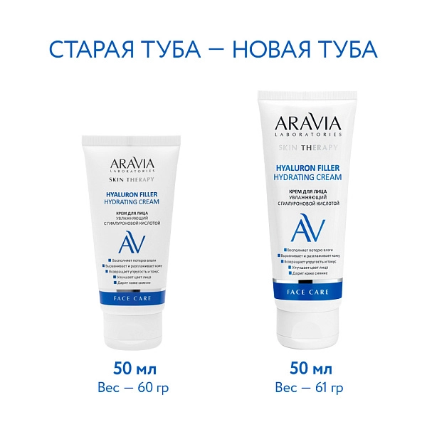 Крем для лица увлажняющий с гиалуроновой кислотой Hyaluron Filler Hydrating Cream, 50 мл