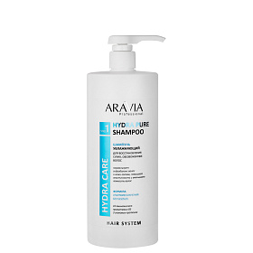 Шампунь увлажняющий для восстановления сухих, обезвоженных волос Hydra Pure Shampoo бессульфатный, 1000 мл